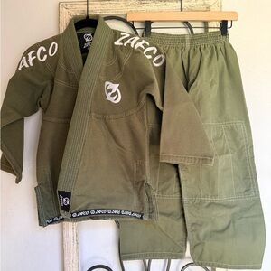 Zafco Olive Green Youth BJJ Gi | Size K2